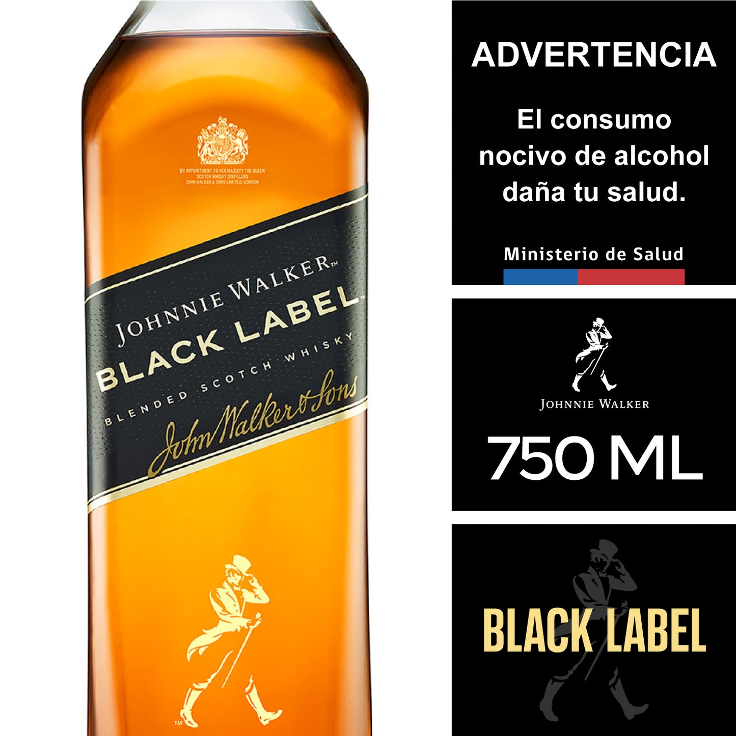 JW Black 75cl con alarma 12X01-W