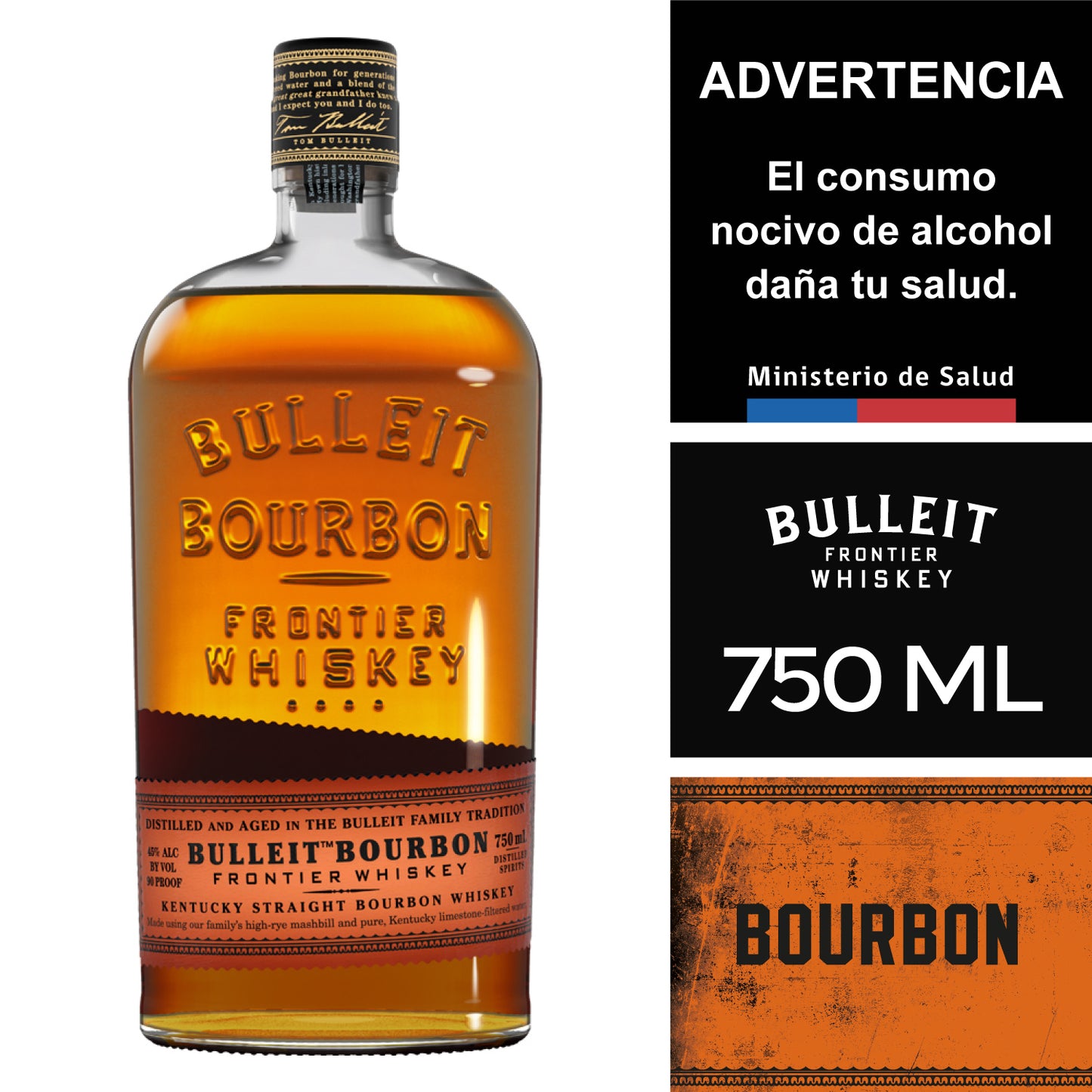 Bulleit Bourbon 750 cc