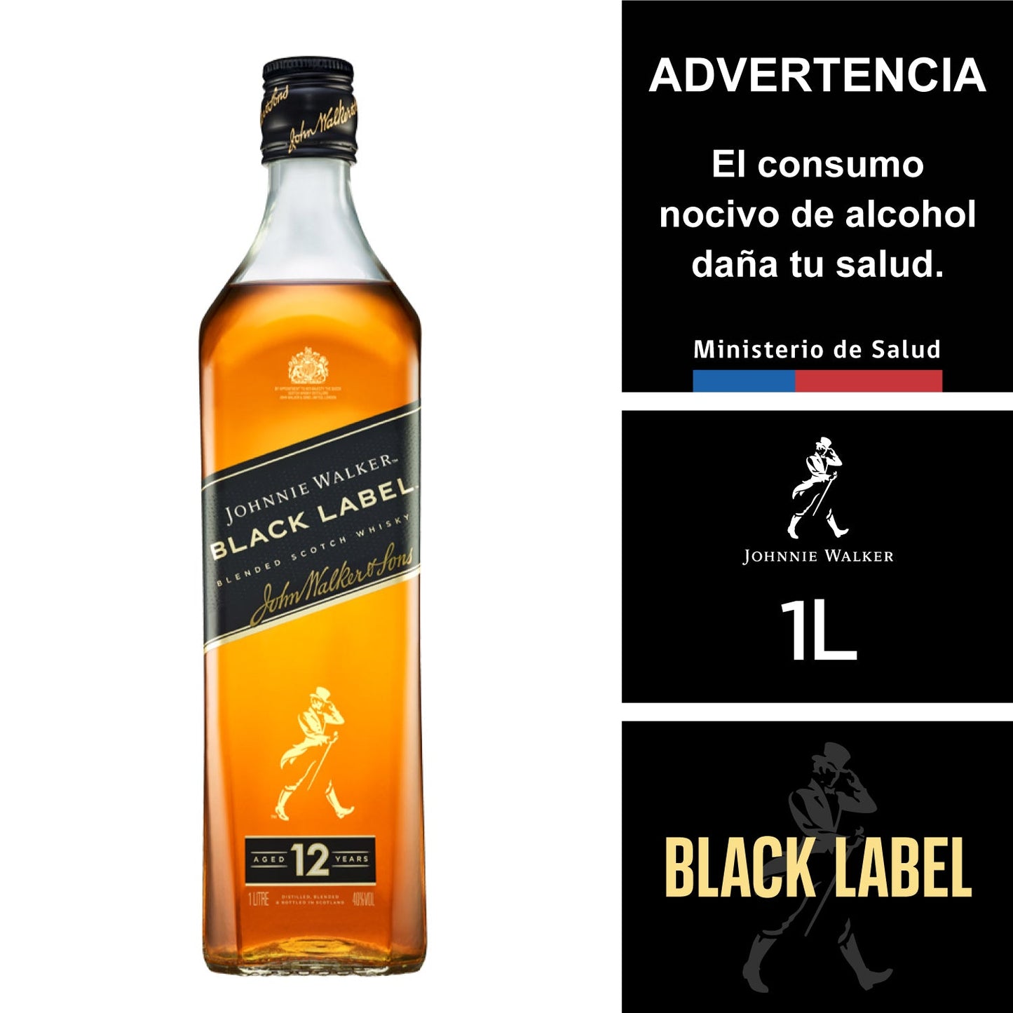 Johnnie Walker Black 1L (5012)