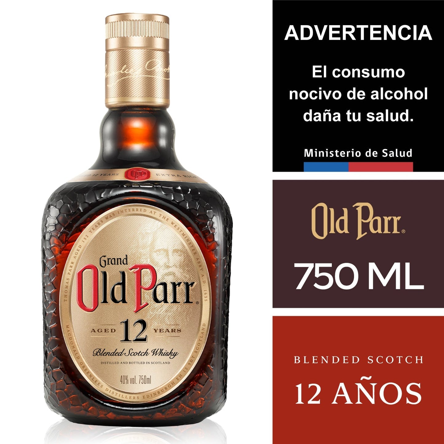 Old Parr 12Y Pk 75cl  12Y 12X01