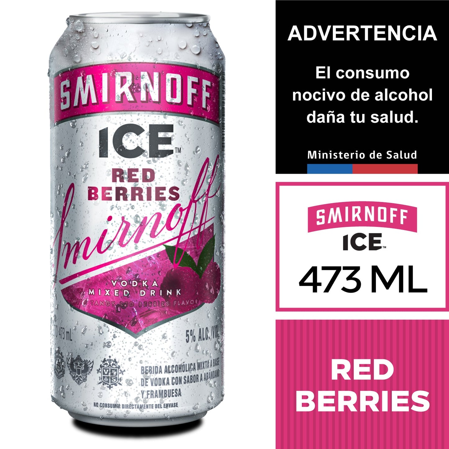 Smirnoff Ice Red Berries 473 cc (5012)