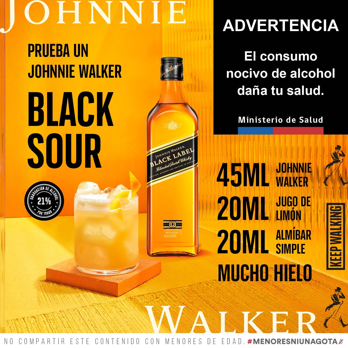 WHISKY JW BLACK LABEL 40 20CL 24X01 (5012)