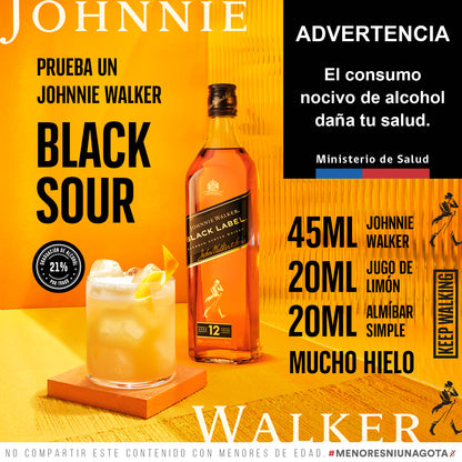 JW Blck 75cl con alarm 06X01-W