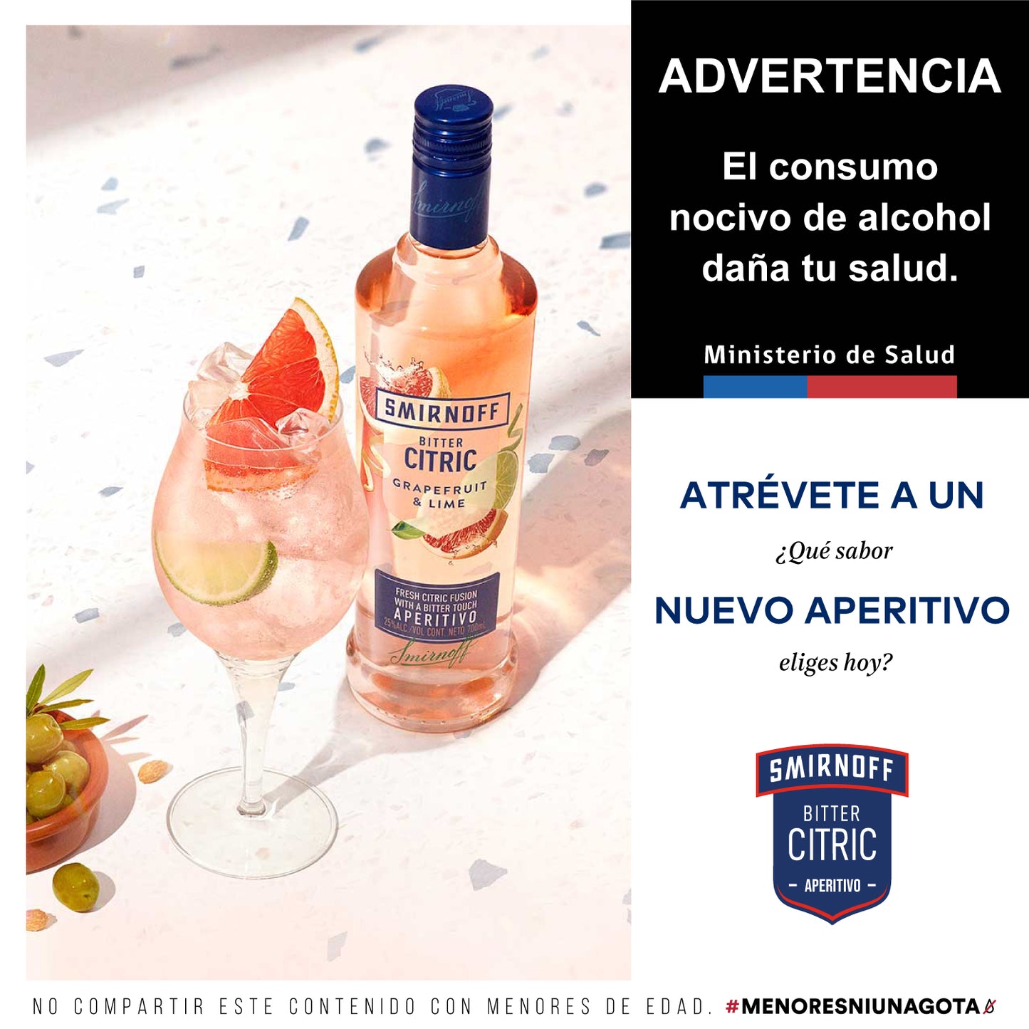 Smirnoff Bitter Citric 700 cc